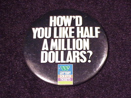 Washington Lottery Scratch Tickets Promotional Half Million Pinback Button - £4.76 GBP