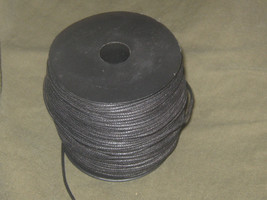 Wholesale 1 Spool 100 Meters 2mm Waxed Cotton Black Beading Necklace Cord - £7.21 GBP