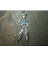 Small 25mm 925 Sterling Silver Southwest  Dream catcher Pendant Necklace - £4.74 GBP