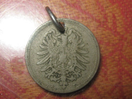 VINTAGE 1800's German Eagle Coin Pendant Necklace - $10.00