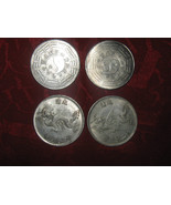 Wholesale Lot Of 4 Large Vintage Ying Yang Dragon Coins - £6.32 GBP
