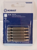 Kobalt, 0459089, 5-Pc, 2 Inch,  Square #2 Bit, High Grade S2 Tool Steel - $4.00