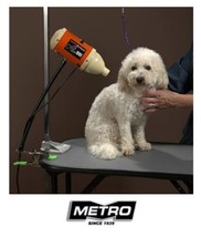 Metro Air Force Hands Free Pet Flex Hair Dryer w/ARM Pet Cat Dog Grooming 3/4 Hp - £120.54 GBP