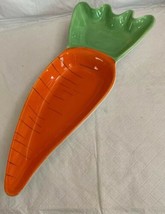 Carrot Shape Divided Serving Platter 15” Tray Holiday Home Ellen Crimi-Trent - £17.32 GBP