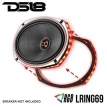 DS18 6x9&quot; LED RGB Acrylic Glass Ring for Speakers and Subwoofers LRING69 - £63.35 GBP
