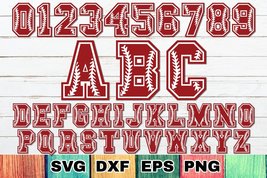 Baseball SVG Alphabet, Baseball Monogram SVG - £0.78 GBP+