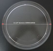11 1/4" Kenmore 3390W1G003 Microwave Glass Turntable Plate / Tray Gently... - $48.99
