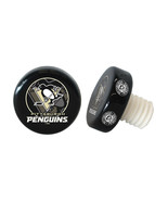 Pittsburgh Penguins NHL Hockey Puck Wine Bottle Stopper Ceramic - £15.45 GBP