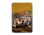 Animal Foxes Universal Phone Card Holder - £7.95 GBP