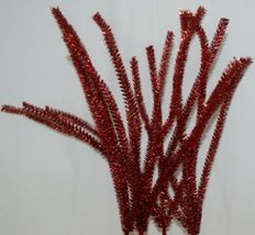 Tinsel XV784624 Red Spray Holiday Decorations Approximately 25 inches Set of 4 image 5