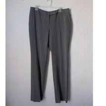 Worthington Gray Classic Pants Women 14 Tall Straight Leg Flat Front Modern Fit - $19.79