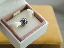 Pandora ALE Sterling Purple Enamel Zen Charm In Box - £31.28 GBP