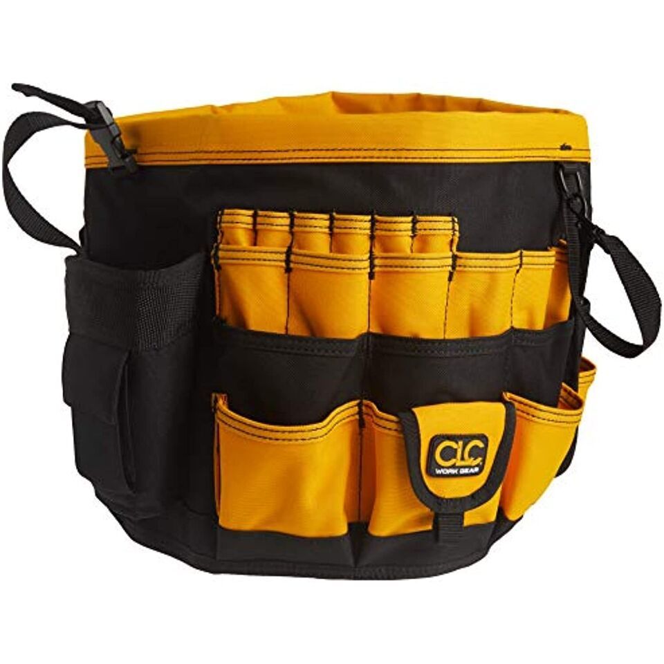 CLC Custom Leathercraft 4122 In &amp; Out Bucket, 61 Pocket, Black/Yellow - $42.29