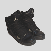 Nike Air Jordan Flight Boys Size 7Y Black Athletic Shoes Sneakers 538699-010 - £34.98 GBP