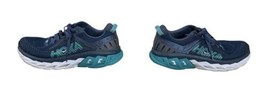 Hoka Shoes Womens 8.5 One One W Bondi 7 Wide Running Athletic Sneakers Gray Blue - £34.89 GBP