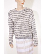 Denim Supply Ralph Lauren Womens Beige Grey Stripe Crewneck Pullover Sweater M - £18.45 GBP