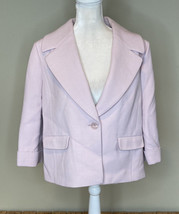classiques entier NWOT women’s button front blazer jacket size L Pink A9 - £69.06 GBP