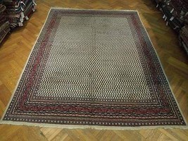 9&#39; X 11.9&#39; Ivory Persian  Mir Saraband Paisely Vintage Rug - £1,129.67 GBP