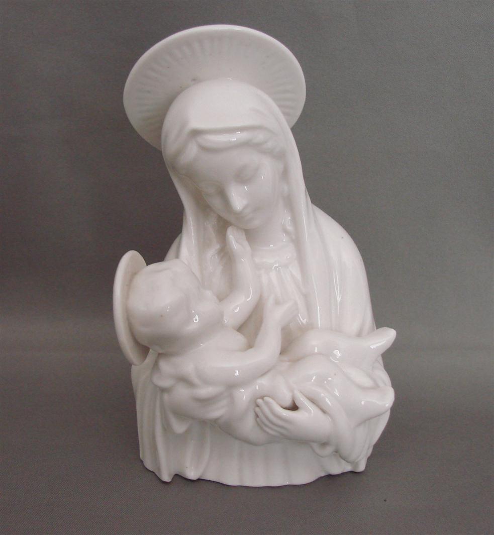 Porcelain Modonna and Child Lustre Finish - $9.99