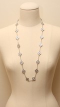 Silver Plated Cluster Motif Necklace - $225.00