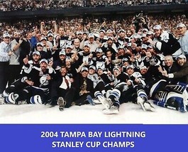 2004 Tampa Bay Lightning 8X10 Team Photo Hockey Picture Nhl Stanley Cup Champs - $4.94