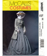 McCall&#39;s 4697 CIVIL WAR COAT SKIRT SHAWL COSTUMES Misses 14,16,18,20 New - $105.95 CAD