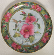 The Imperial Hummingbird Plate #JC1231 Theresa Politowicz Franklin Mint AS IS - $24.99