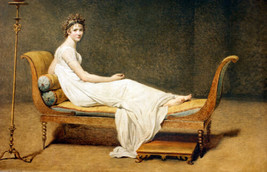 Madame Récamier by Jacques-Louis David Canvas Print Giclee - £7.55 GBP+