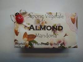 New Sapone Vegetale Handmade in Italy 10.5oz Bath Bar Floral Package Almond - £11.02 GBP