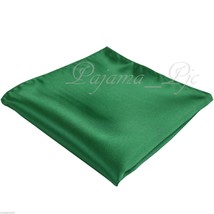 New Men Emerald Green Micro Fiber Solid Handkerchief Pocket Square Hanky Wedding - £4.16 GBP
