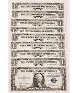 Lot of 9 Consecutive 1935-A $1 Silver Certificates in AU+ Condition FR #... - $158.40