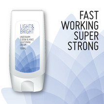 Light &amp; Bright Underarm Elbow &amp; Knee Lightening Cream – Potent Whitening - £28.52 GBP