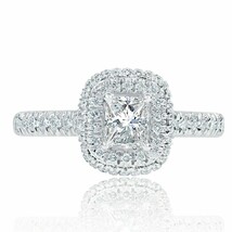 1.05 Ct Princess Cut Diamond Engagement Ring 18k White Gold - £2,013.84 GBP