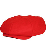 Mens Fashion Classic Flannel Wool Apple Cap Hat by Bruno Capelo ME905 Red - $74.69 CAD