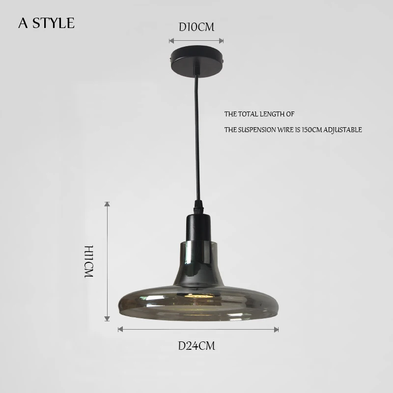 SANDYHA  Simplicity Led Pendant Light Creative High Quality Gl Art Hanging lamp  - £182.84 GBP