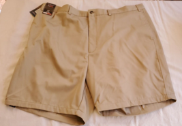 NWT Roundtree &amp; Yorke Brown  Cotton Travel Smart Shorts Mens Size 50 - £21.02 GBP