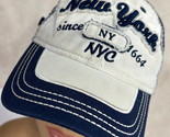 NYC New York City Retro Distressed Strapback Baseball Cap Hat - £12.24 GBP