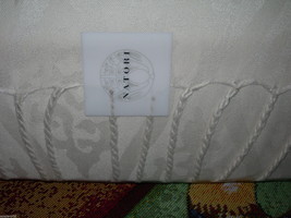 Natori &quot;Bamboo Ogee Bed Shawl&quot; 54&quot; X 72&quot; Ivory 1 Pc Nip $200 - £98.89 GBP