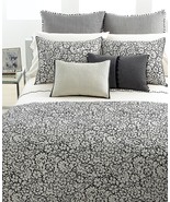 VERA WANG &quot;french paisley&quot;  2 PC grey/stripe THROW PILLOW  NIP - £149.79 GBP