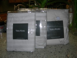 Vera Wang "Ribbon Stripe" 2pc Standard Shams Set Mocha Nip - $89.09