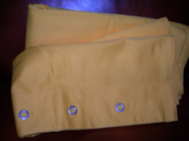 Tommy Hilfiger Classic Chino 2 Pc Euro Shams Set Poster Yellow Solid  Bnwop - $79.19