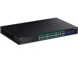 TRENDnet 28-Port Gigabit Web Smart PoE+ Switch, 24 x Gigabit Ports, 4 x ... - £412.51 GBP