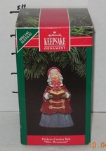 1991 Hallmark Keepsake Ornament Dickens Caroler Bell Mrs Beaumont 2nd - £12.53 GBP