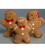 Cupcakes &amp; Cashmere Gingerbread Family 3pc Pillows Christmas Holiday Dec... - $118.80