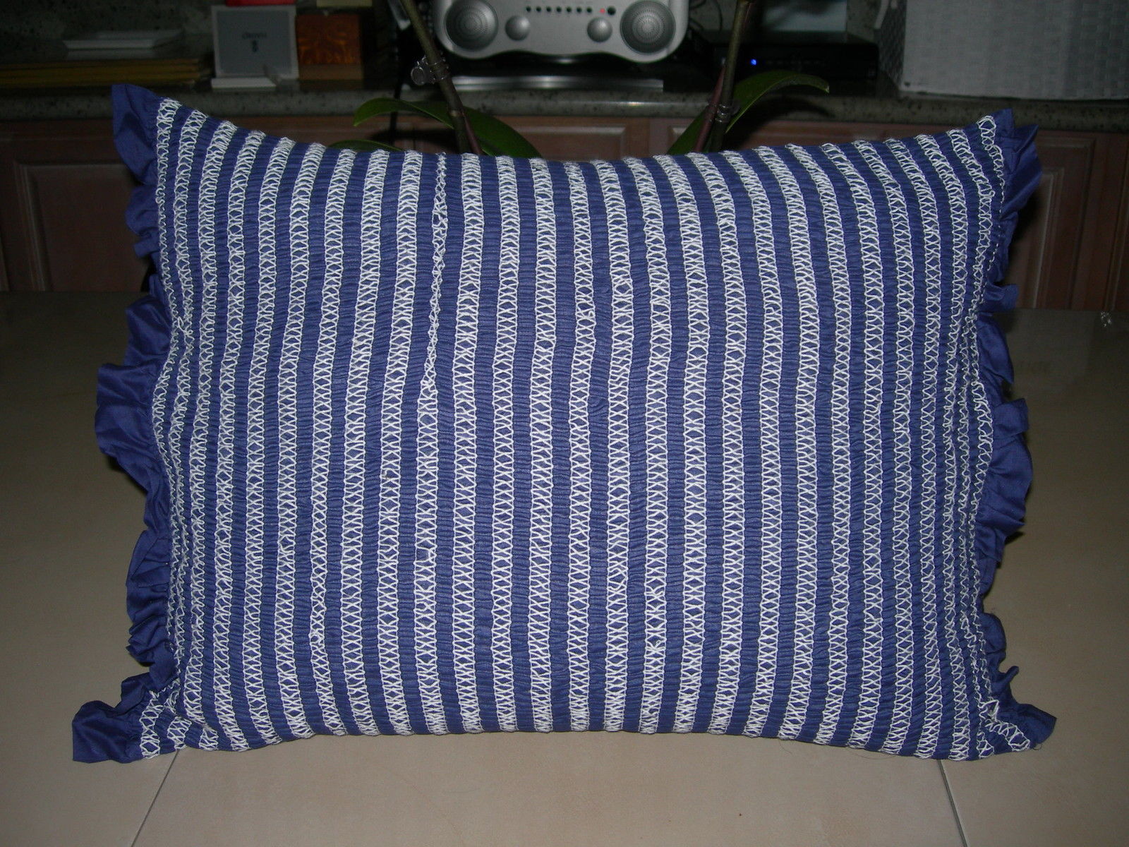 DKNY  ~ FLOWERING WILLOW~ INDIGO QUEEN DUVET THROW PILLOW SET 7 PC BNIP Item image 2