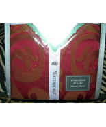 WATERFORD &quot;KILLIAN&quot; 2PC EURO  PILLOW SHAM 26&quot; X 26&quot; RUBY NWT - £94.95 GBP