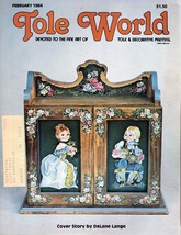 Tole World February 1984 Devoted to the Fine Art of Tole &amp; Decorative Painting - £1.38 GBP