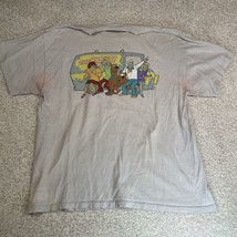 Vintage Scooby Doo Mystery Machine Grey T Shirt Adult Large 100% Cotton - £7.63 GBP