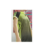  Henley Shirt Elegant Colorful Gradient Design   T-Shirt with Stripes fo... - $18.70