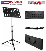 5Core Professional Sheet Music Stand, With Portable Carrying Bag &amp; Music... - £19.96 GBP